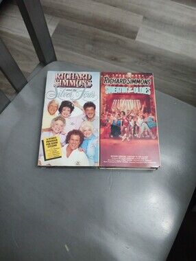 Richard Simmons Workout VHS Duo - White & Red Covers